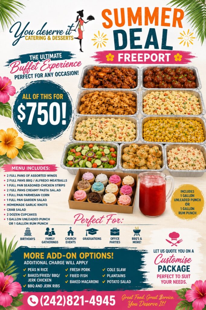 You deserve it catering & desserts